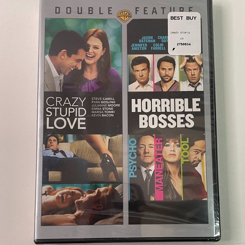 Crazy, Stupid, Love. / Horrible Bosses (2-Disc DVD, 2013) - NEW SEALED